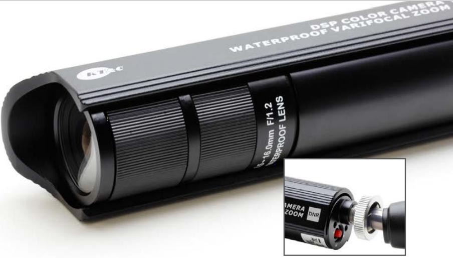 KT&C KPC-VF292NUBC 750TVL High Resolution CCTV Bullet Camera 3.5-16mm Vari Focal Lens OSD Menu , Dual Power UL