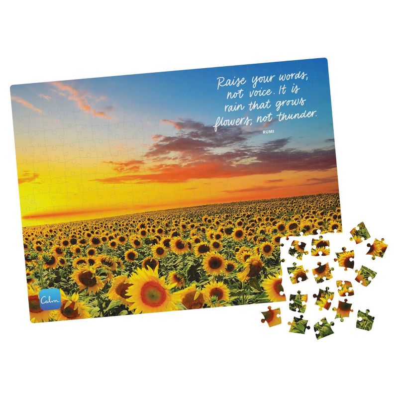 Spin Master Calm App: Sunflower Fields Jigsaw Puzzle - 300pc