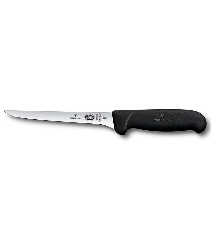 Victorinox Swiss Army 6#double; Fibrox Pro Boning Knife with Flexible Blade