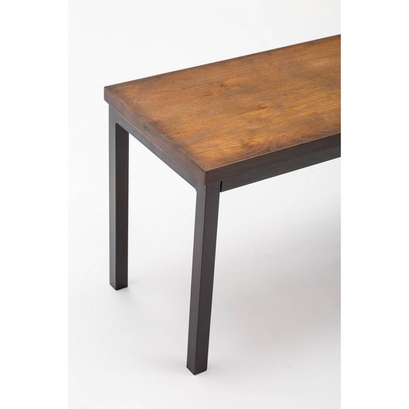 42" Americano Dining Bench Natural/Black - Boraam