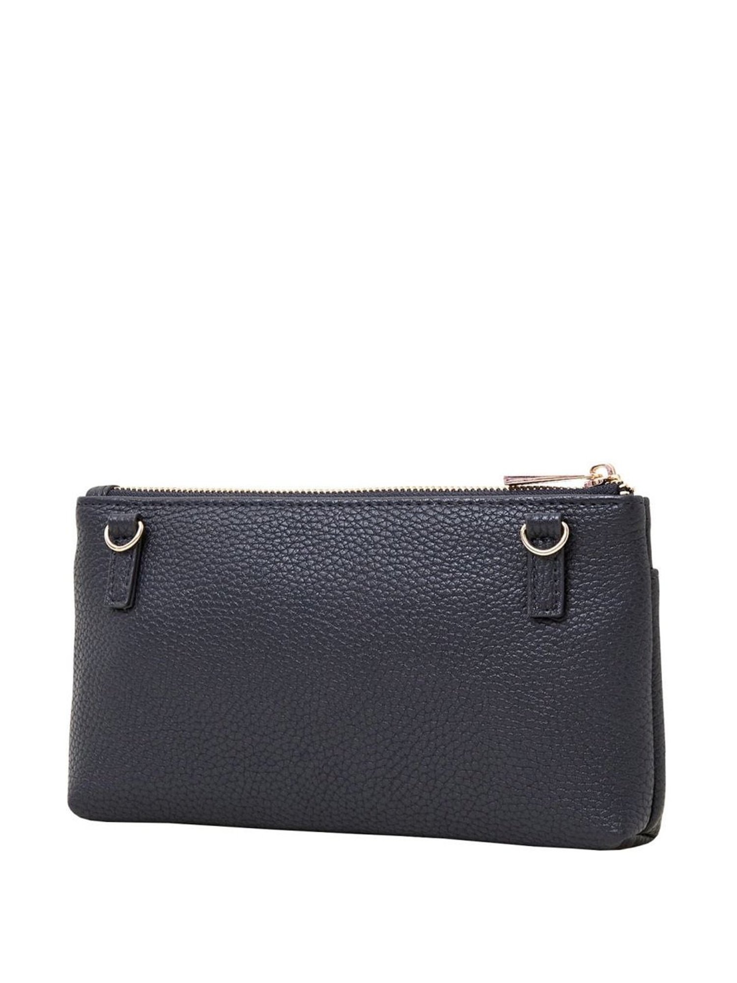 Accessorize London Navy Faux Leather Solid Mobile Pouch