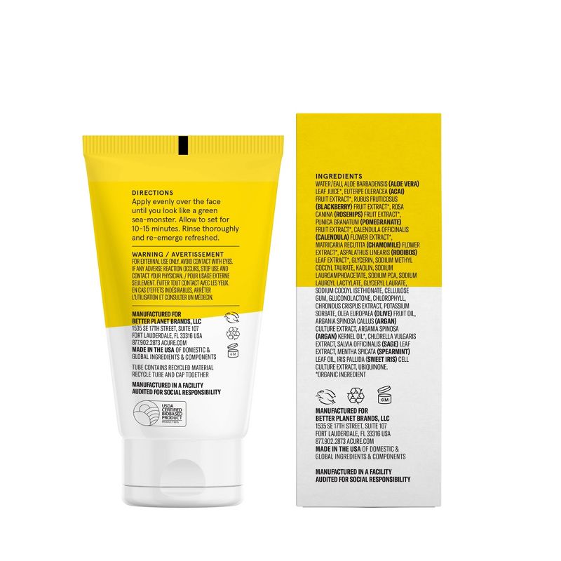 Acure Brightening Face Mask - 1.7 fl oz