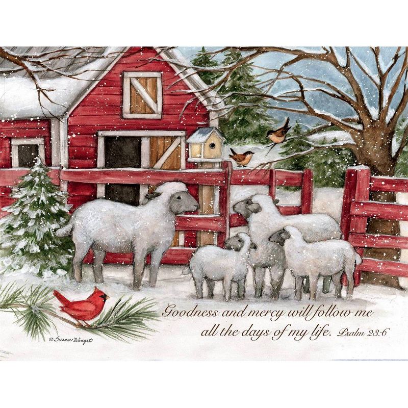 18ct The Lord Is My Shepherd Holiday Boxed Cards