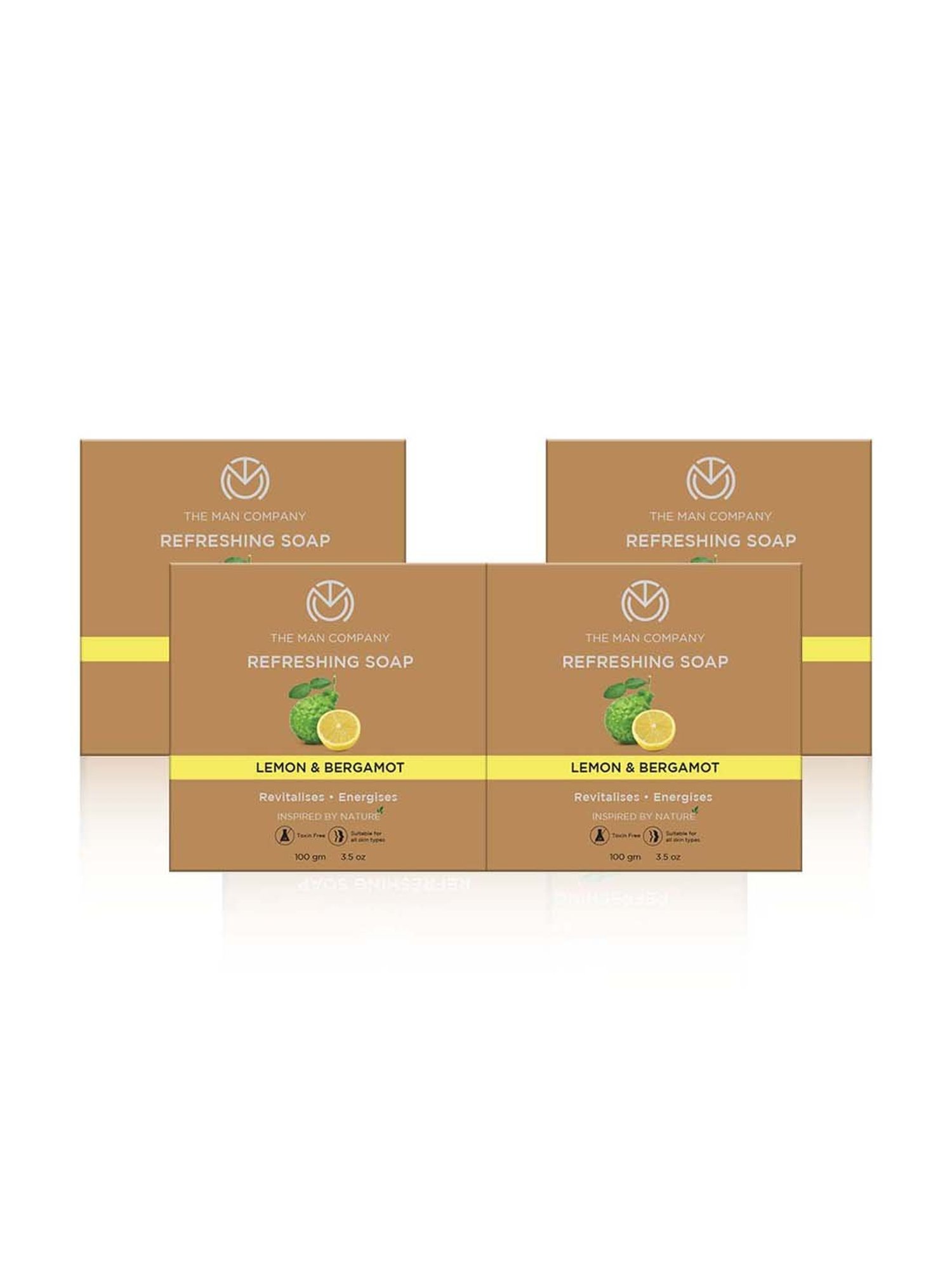 The Man Company Refreshing Soap for Men - Buy 3 Get 1 Free