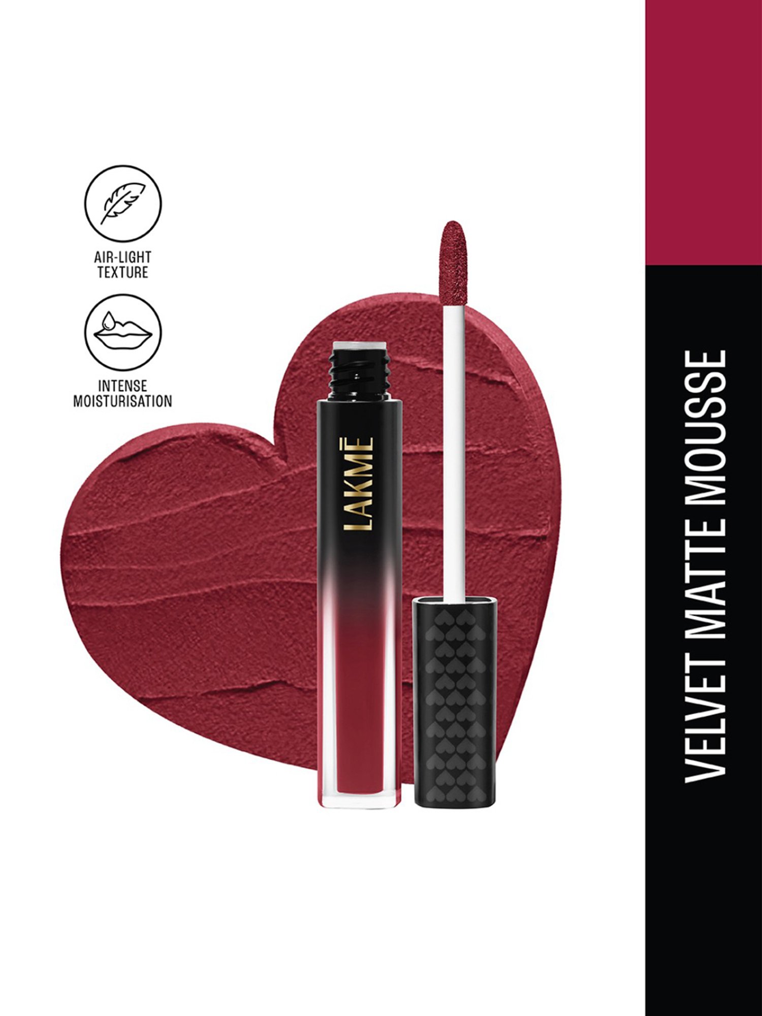Lakme Velvet Matte Lip Mousse Love Me Red - 4.6 gm
