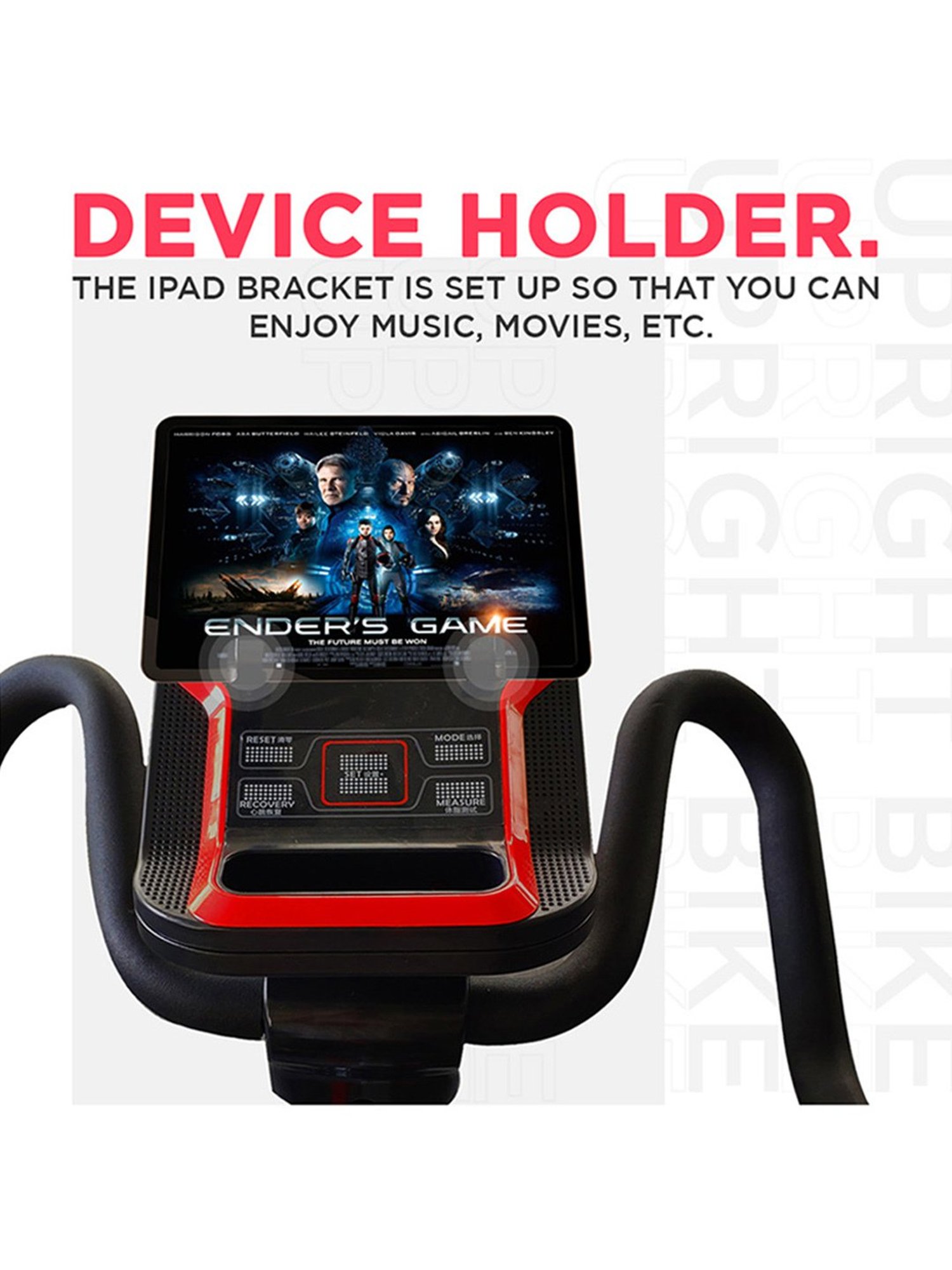 PowerMax Fitness BU-650 Upright Bike (Black)