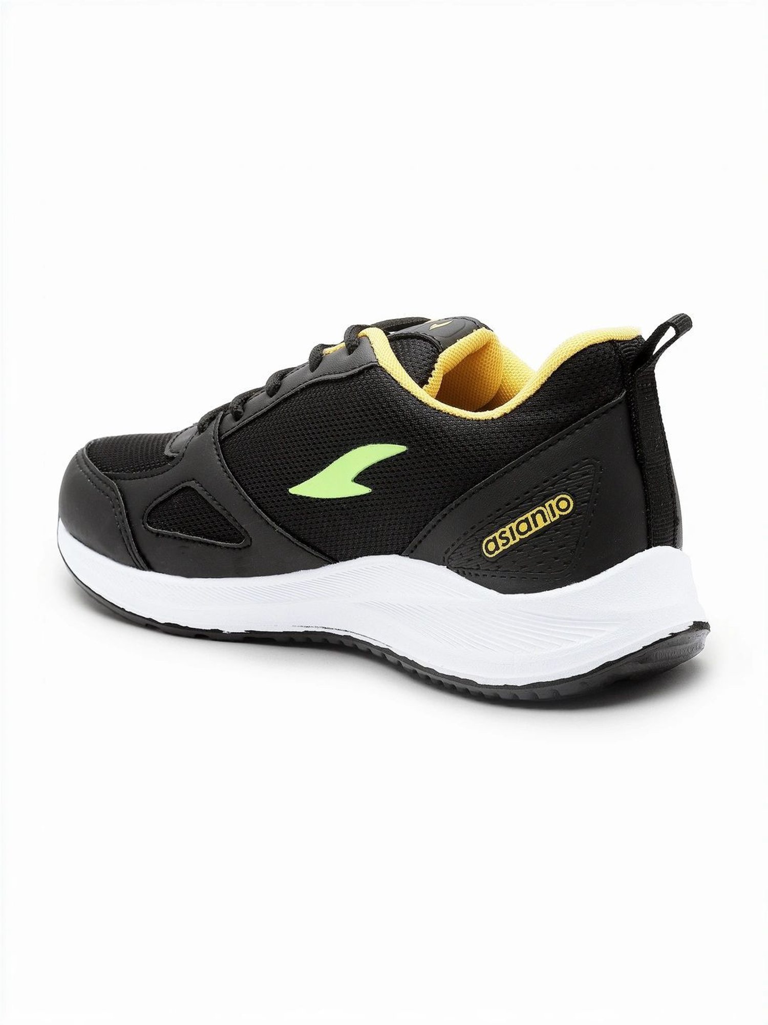 Asian Kids Black Running Shoes