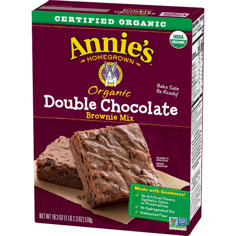 Annie's Organic Double Chocolate Brownie Mix - 18.3oz