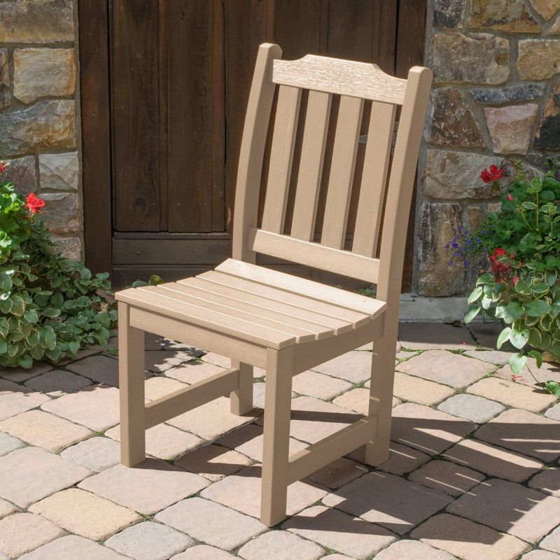 Liegh Patio Dining Side Chair Tuscan Taupe - Highwood