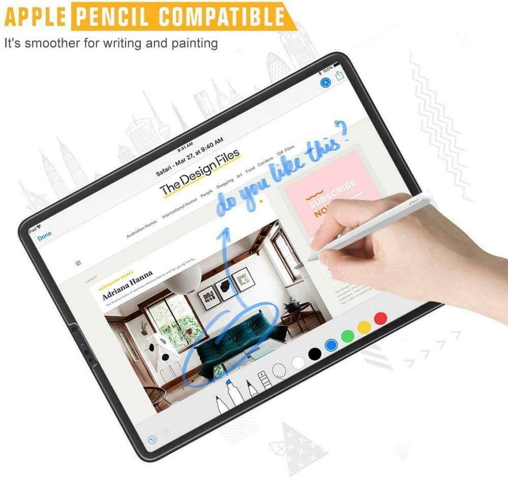 SPARIN [2 Pack] Screen Protector for iPad Pro 11, Tempered Glass Screen...