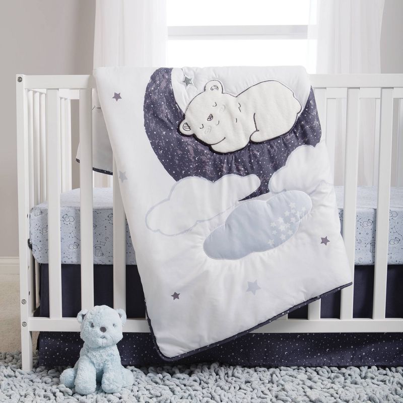 Sammy and Lou Bearly Dreaming Crib Bedding Set - 4pc
