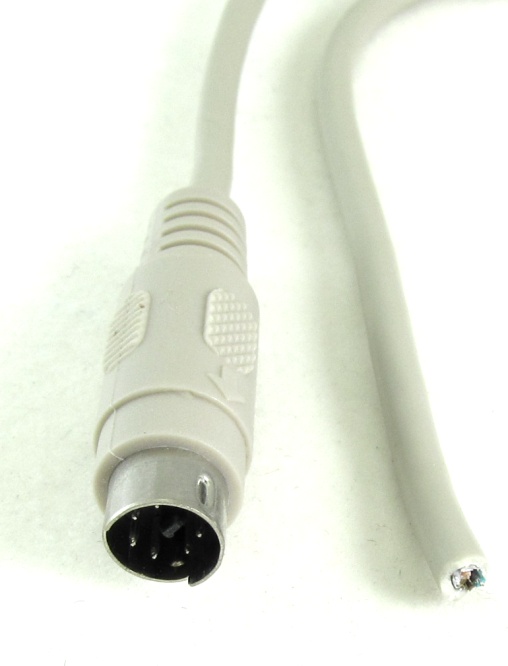 MFJ-5106 Open End Pig Tail Cable with 6-Pin Mini Din Connector