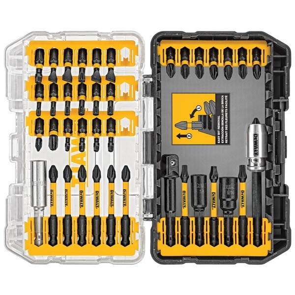 DEWALT DWA2T40IR FlexTorq 40-Piece IMPACT READY Screwdriving Bits Set with Case