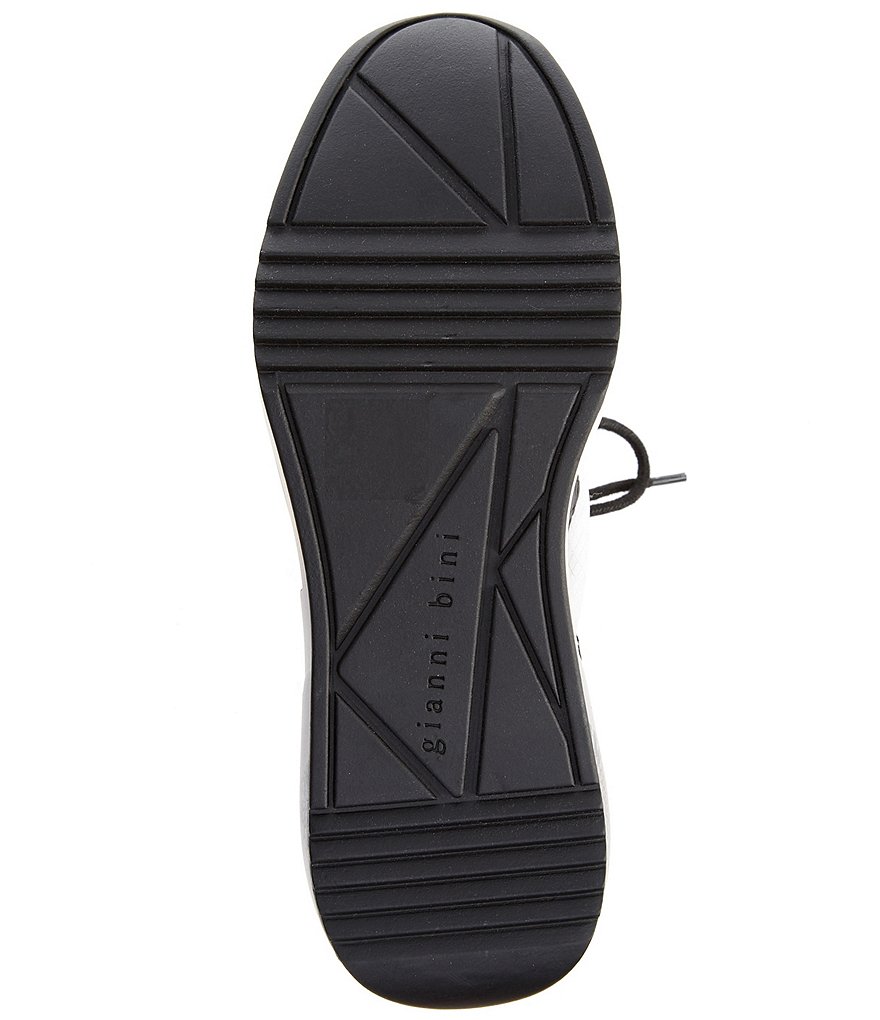 Gianni Bini Malloy Chunky Colorblock Snake Print Lace-Up Wedge Sneakers