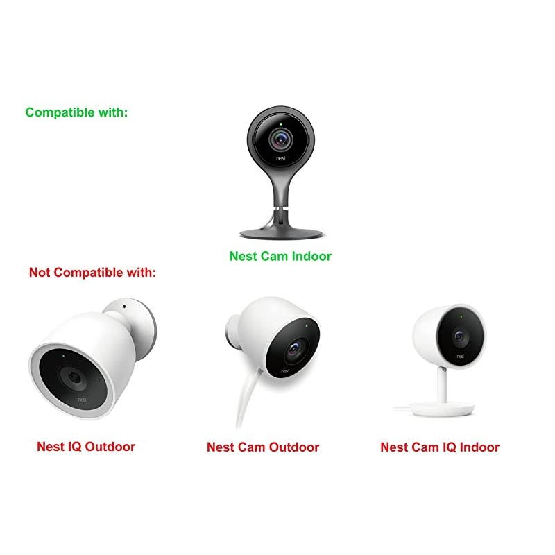 Silicone Skins Compatible with Nest Cam Indoor (Full Skins for Mount) by  White