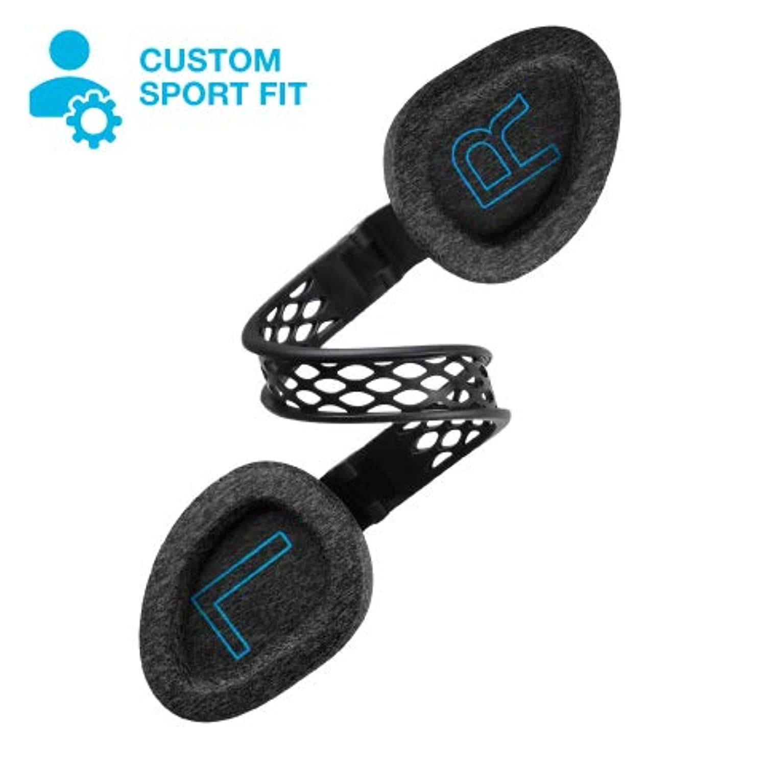 JLab Audio Flex Sport Gym Workout Headphones with Bluetooth 4.2 | 20-Hour Battery Life | Custom EQ3 Sound | Play, Pause, Answer, Hang Up Phone Calls | Black (HBFLEXSPORTRBLK4)