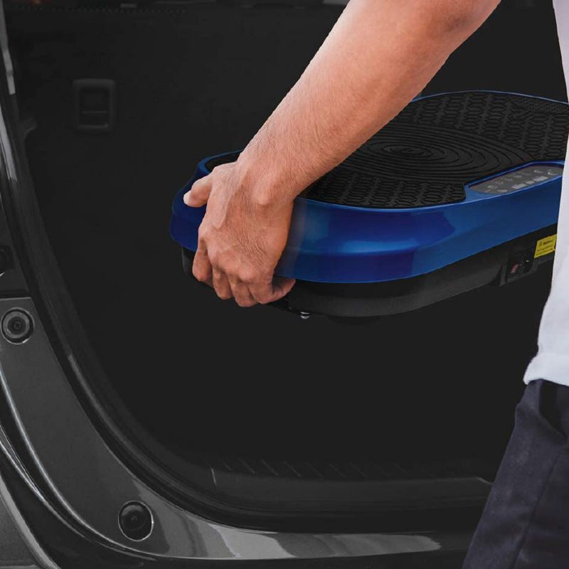 LifePro LP-WVRM-BLU Mini Portable Home Body Weight Training Fitness Exercise Workout Waver Vibration Plate Platform Equipment Machine Set, Blue