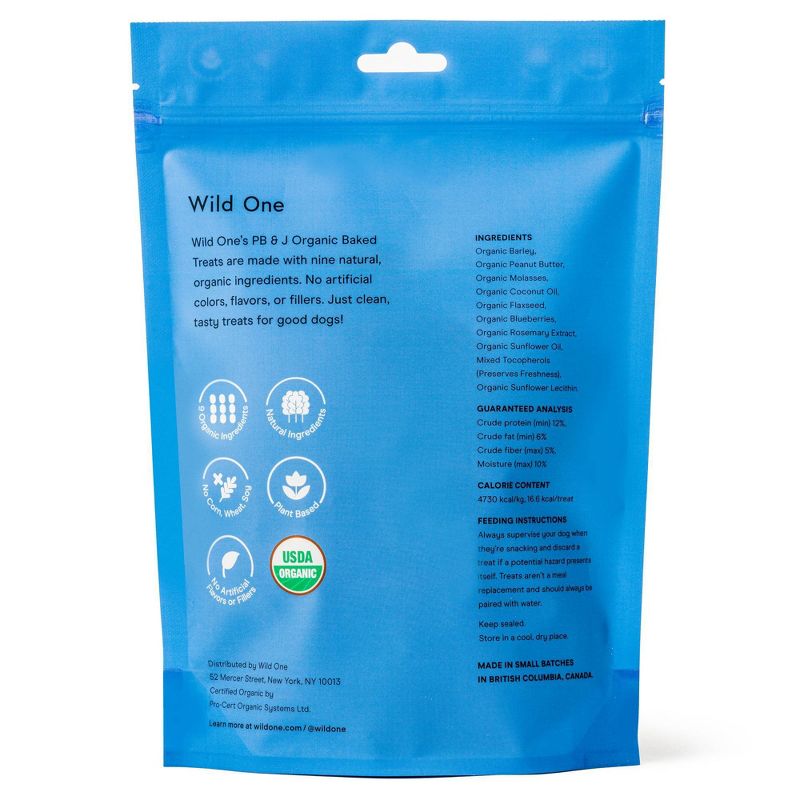 Wild One Treats PB&J Dog Treats - 8oz