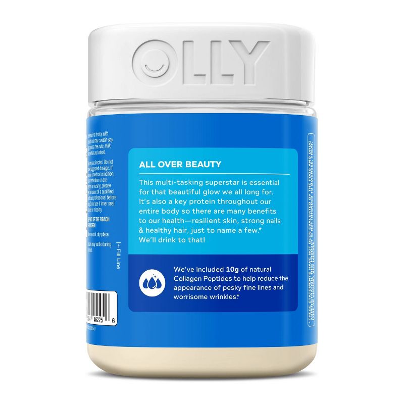 OLLY Collagen Peptides Powder for Hair, Skin and Nails - Unflavoured - 7.4oz