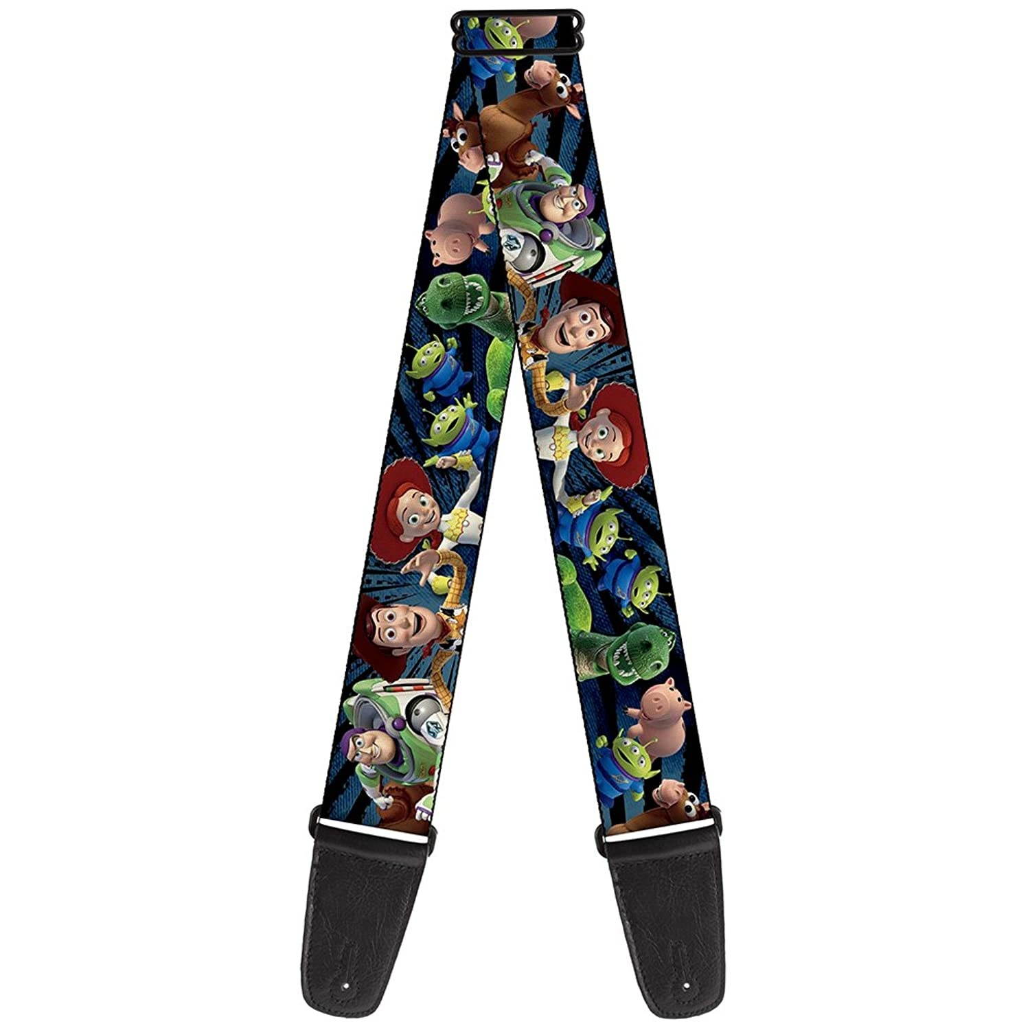 Guitar Strap Toy Story Characters Running2 Denim Rays 2 Inches Wide