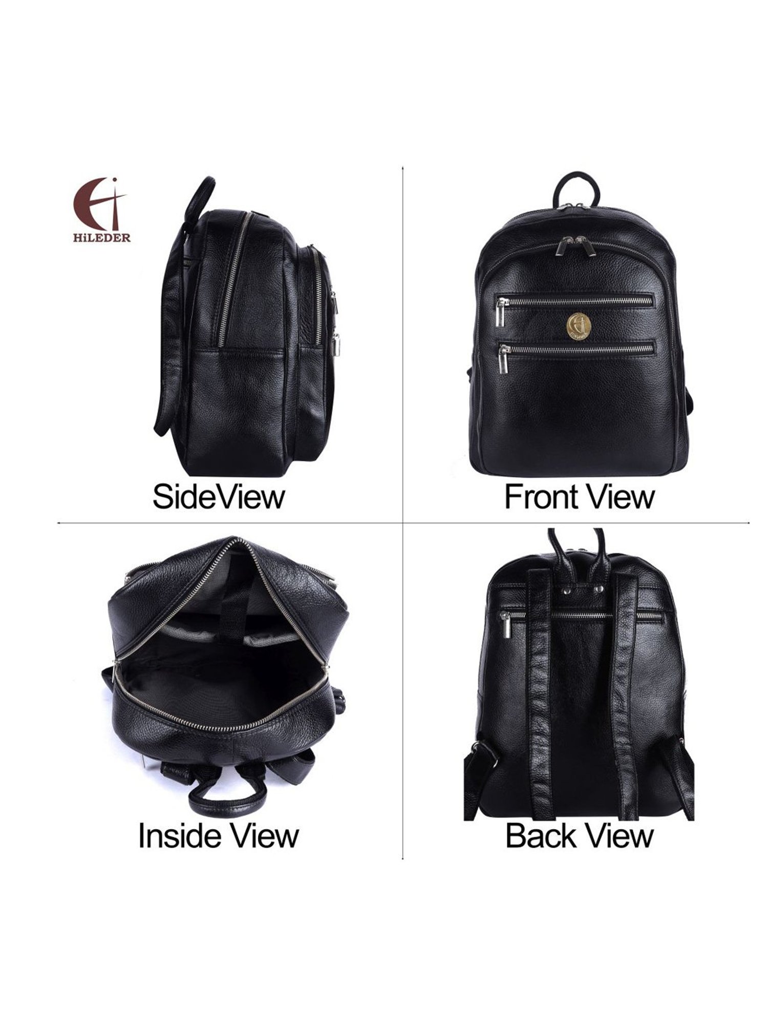 HiLEDER 15.9 Ltrs Black Large Laptop Backpack