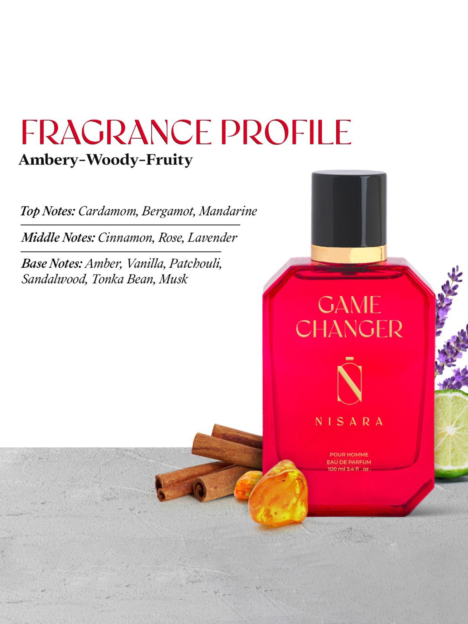 NISARA Game Changer Eau de Parfum for Men - 100 ml