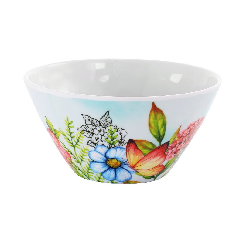 Studio California Camberly 8 Piece 6 Inch Embossed Melamine Bowl Set