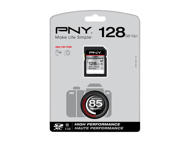 PNY 512GB Elite Performance SDXC UHS-I/U3 Class 10 Memory Card, Speed Up to 95MB/s (P-SDX512U3H-GE)