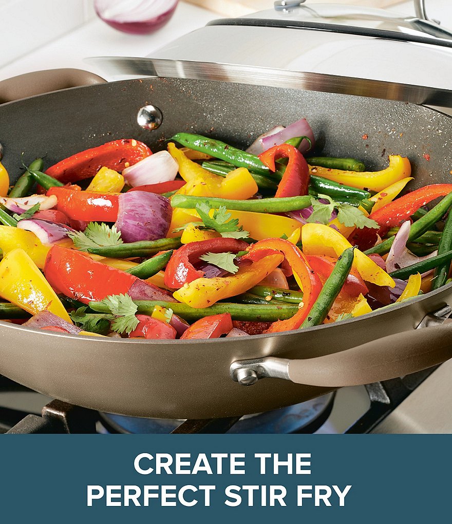 Anolon Advanced Home Hard-Anodized Nonstick Wok with Side Handles