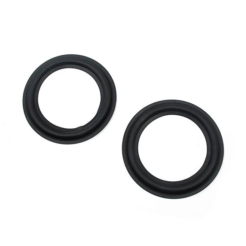 Foam Speaker Surround Repair Rubber Foam Speaker Repair Kit 5 in Black Set of 2