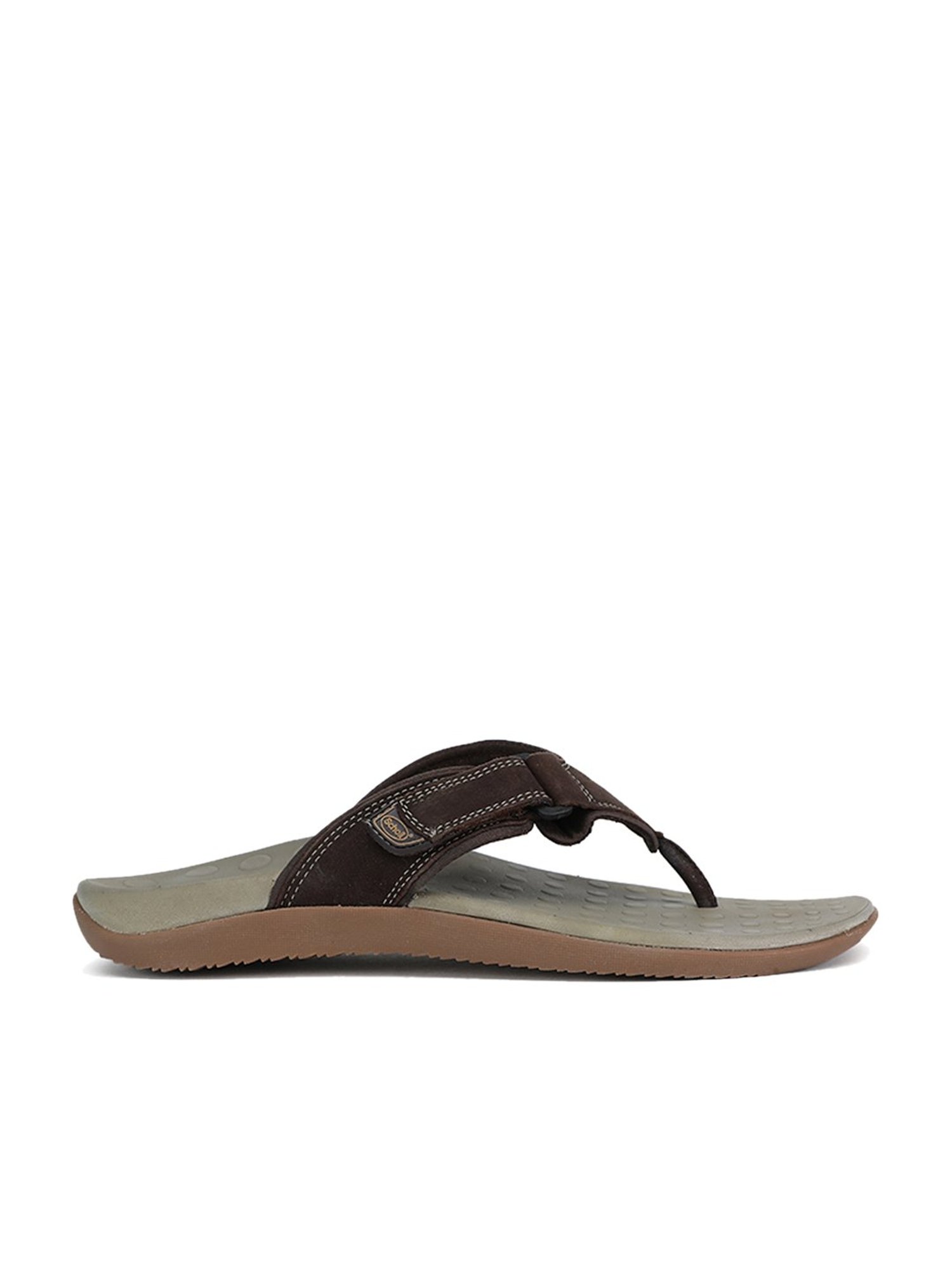 Scholl by Bata Men's Ortha Brown Thong Sandals