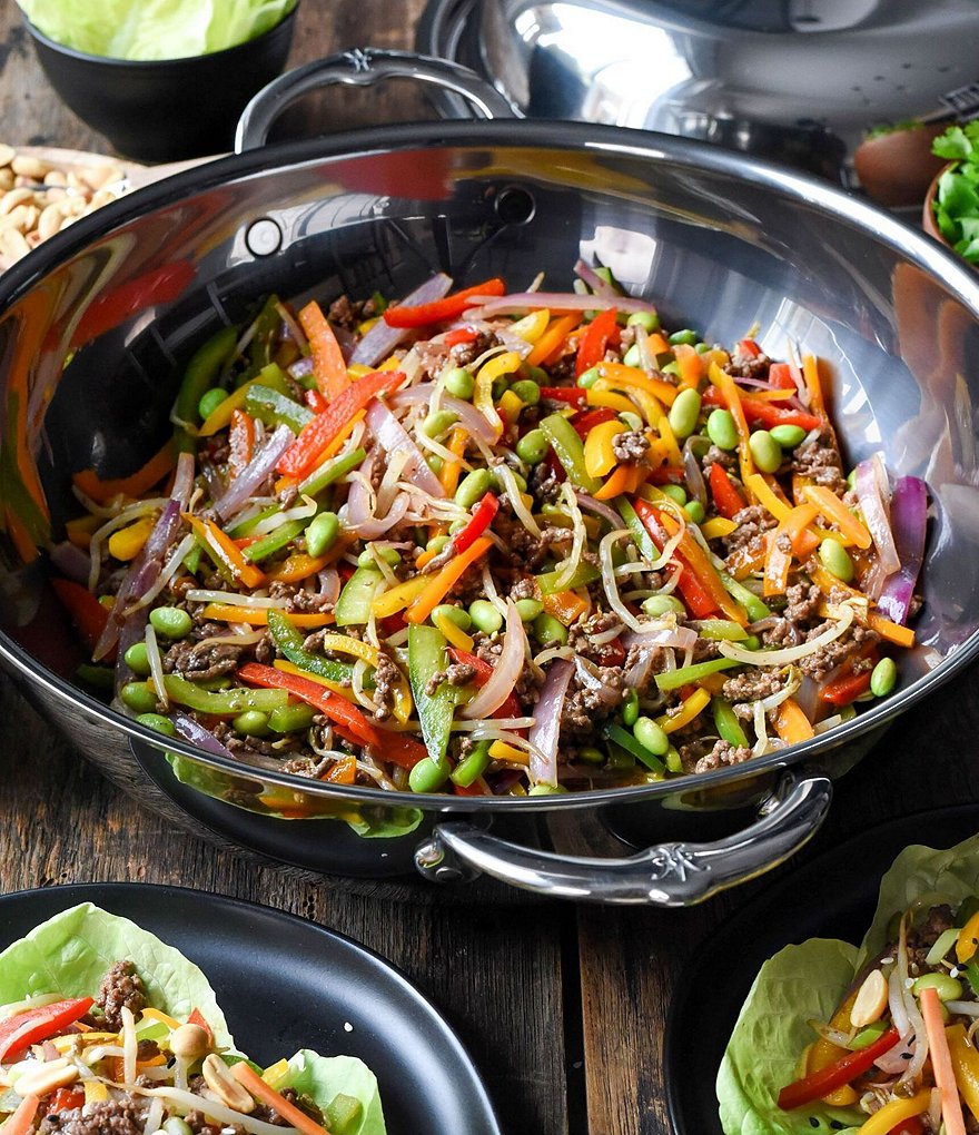 Hestan NanoBond Titanium Stainless Steel Wok, 14#double;