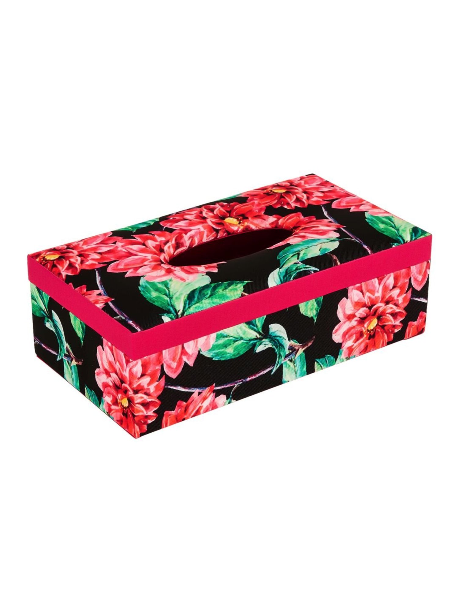 SEJ by Nisha Gupta Multicolor Wooden Tissue Paper Box Holder - Set of 1