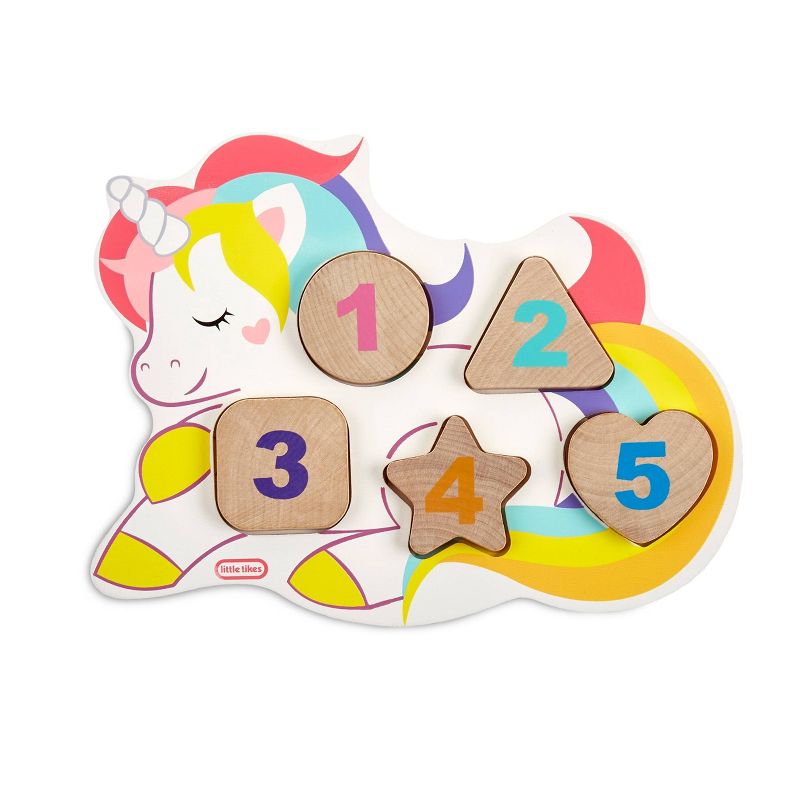 Wooden Critters Number Puzzle - Unicorn