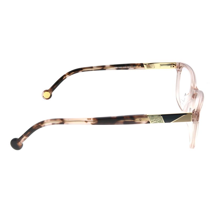 Carolina Herrera VHE 760K 913 Womens Rectangle Eyeglasses Pink Crystal 53mm