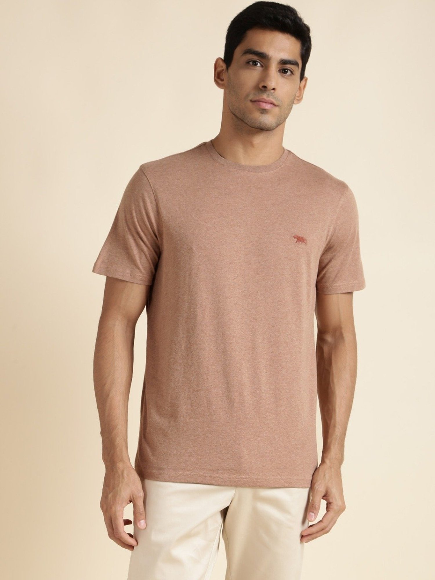 Andamen Khaki Regular Fit T-Shirt
