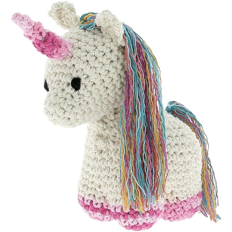 Hoooked Unicorn Nora Yarn Kit W/Eco Barbante Yarn-Off White