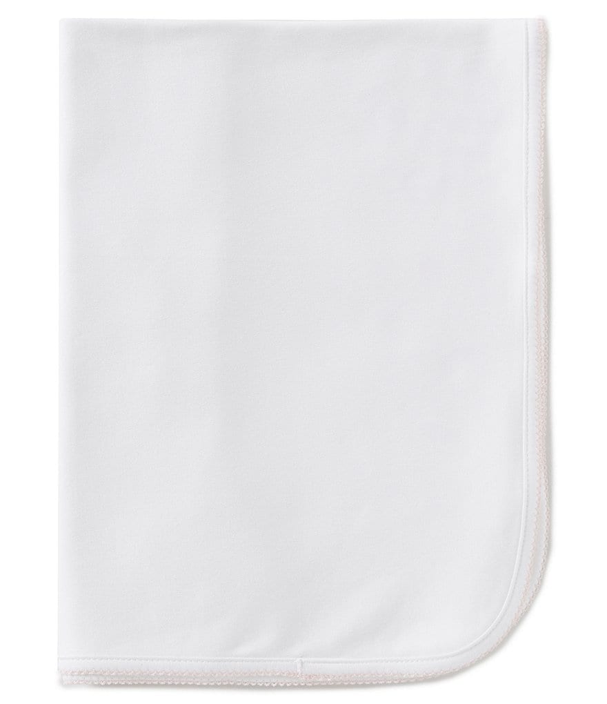 Edgehill Collection Supima Cotton Baby Girls Supima Receiving Blanket