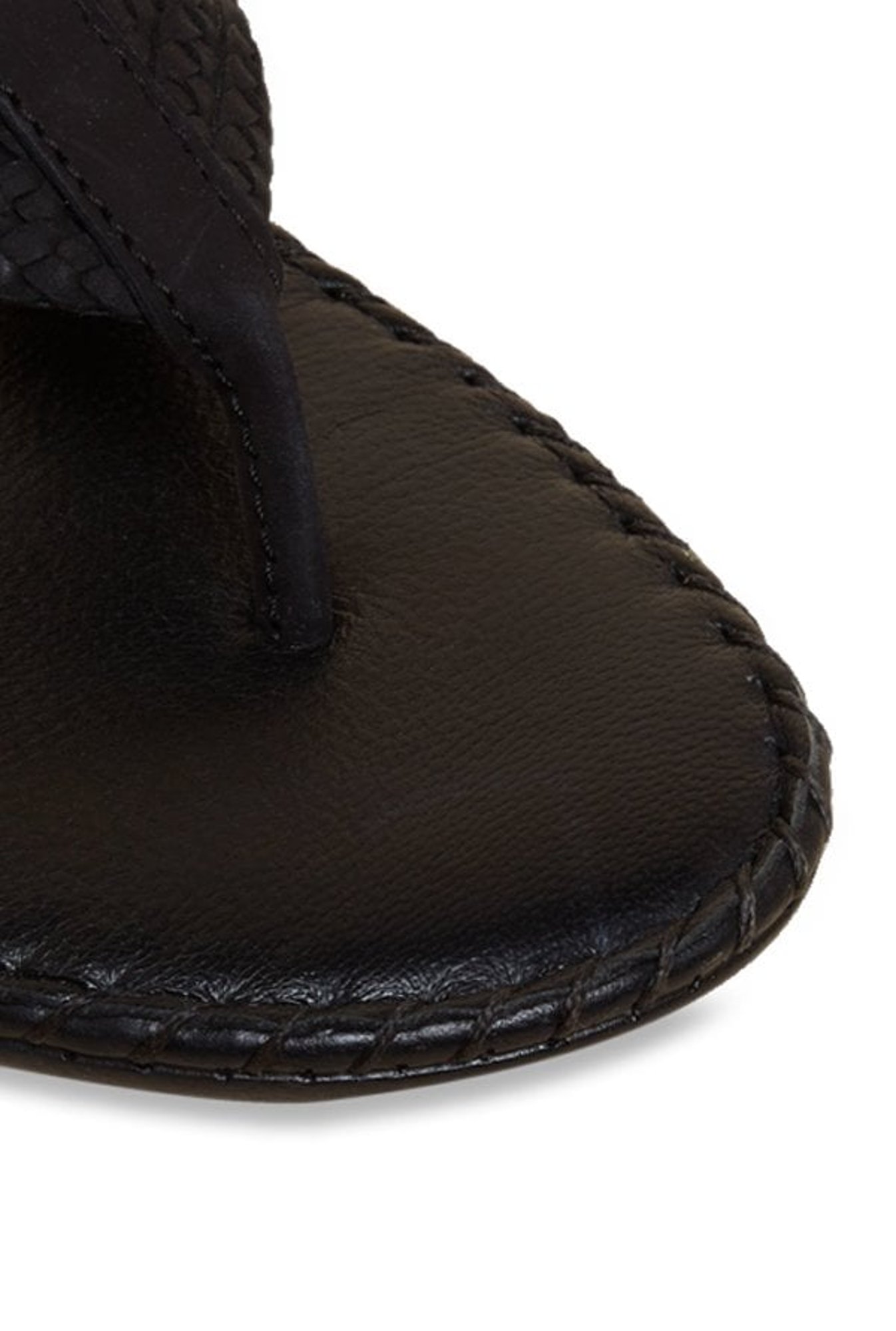 Metro Women's Black Leather Slip-Ons