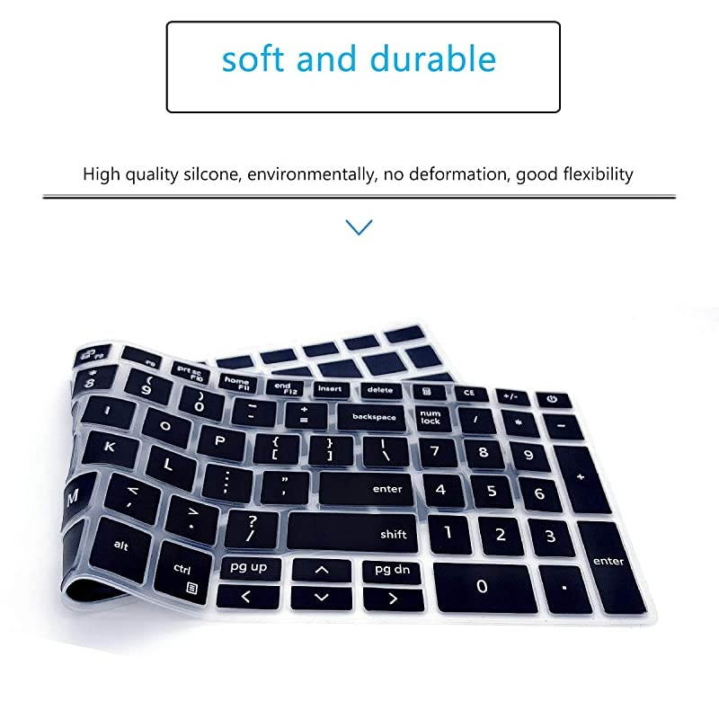 Cover for 2020 2019 156 173 Dell Inspiron 15 17 7000 7590 7591 7501 7790 Inspiron 15 5000 5584 5590 5593 5598 5508 5501 Vostro 15 7590 5590 7500 US Layout SkinBlack