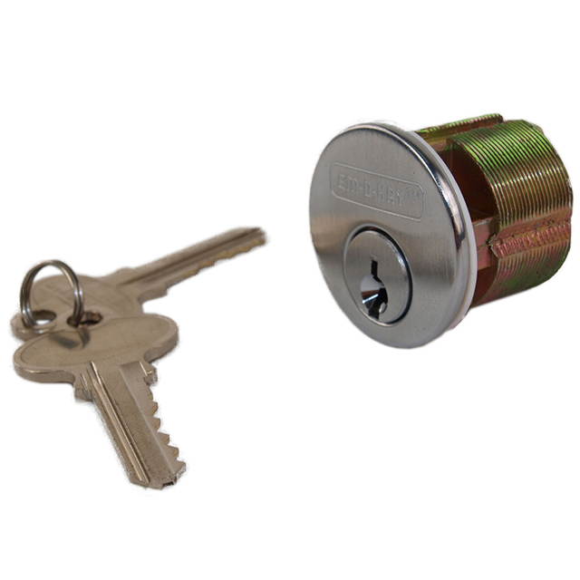 Em-D-Kay (Like Marks 91A/26D) 510026AR Satin Chrome 26D Right Hand Heavy Duty Mortise Entry Lockset, Surface Mounted Screw-on Knobs Lock Set