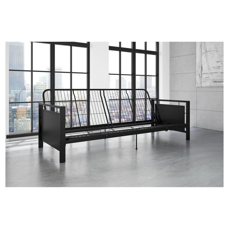 Henley Metal Arm Futon Frame Black Metal - Dorel Home Products
