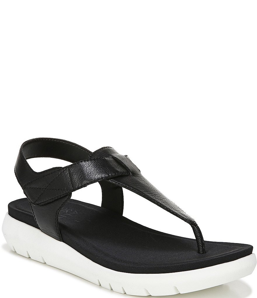 Naturalizer Lincoln Leather Sport Wedge Sandals