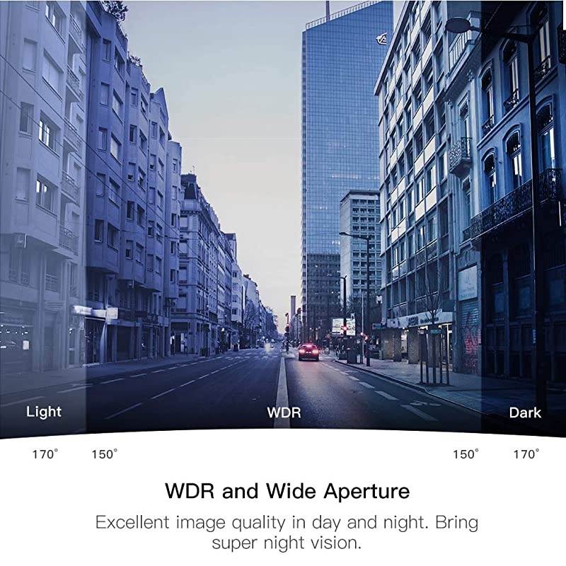 Dash Cam C660, Superior Night Vision with 8 IR Lights, 1080P Car Driving Recorder, 3'' IPS Screen, 170&deg; Wide Angle, WDR, G-sensor, Parking Monitor, Motion Detection, Loop Recording, Support GPS