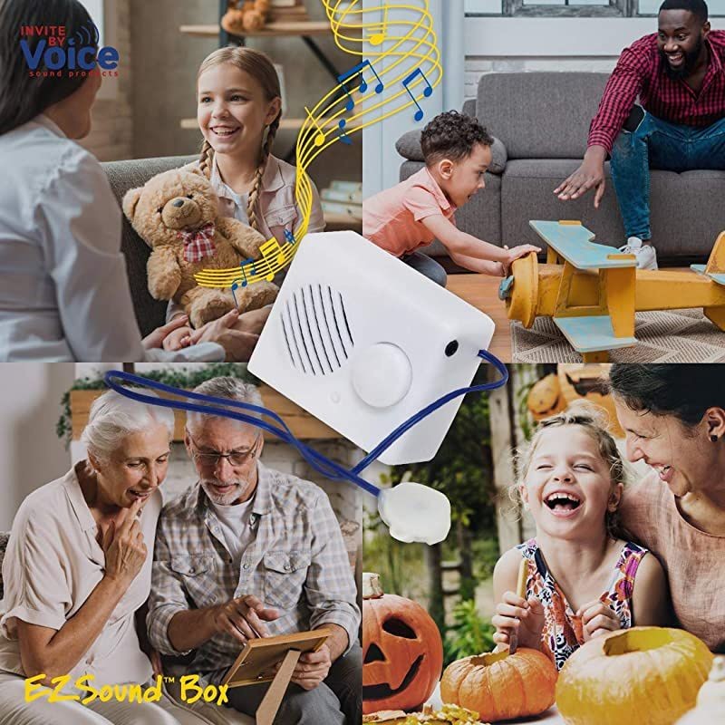 Box 10 inch Extension Play Button for Stuffed Animals Craft Projects School Presentations Hobbies Personalized Items Model Trains etc 200 seconds Rerecordable thru Audio Port