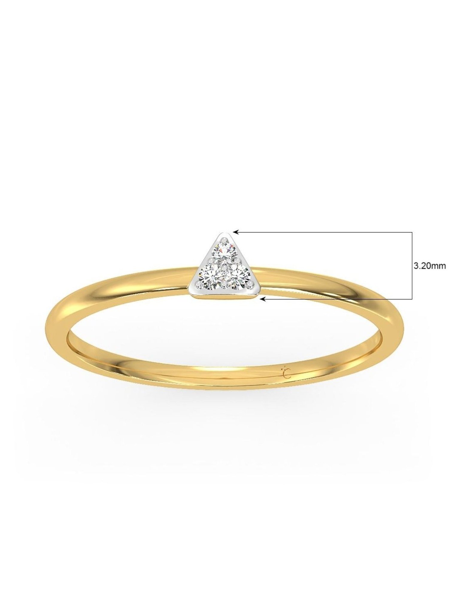 Candere by Kalyan Jewellers 18k Rose Gold & Diamond Ring for Women