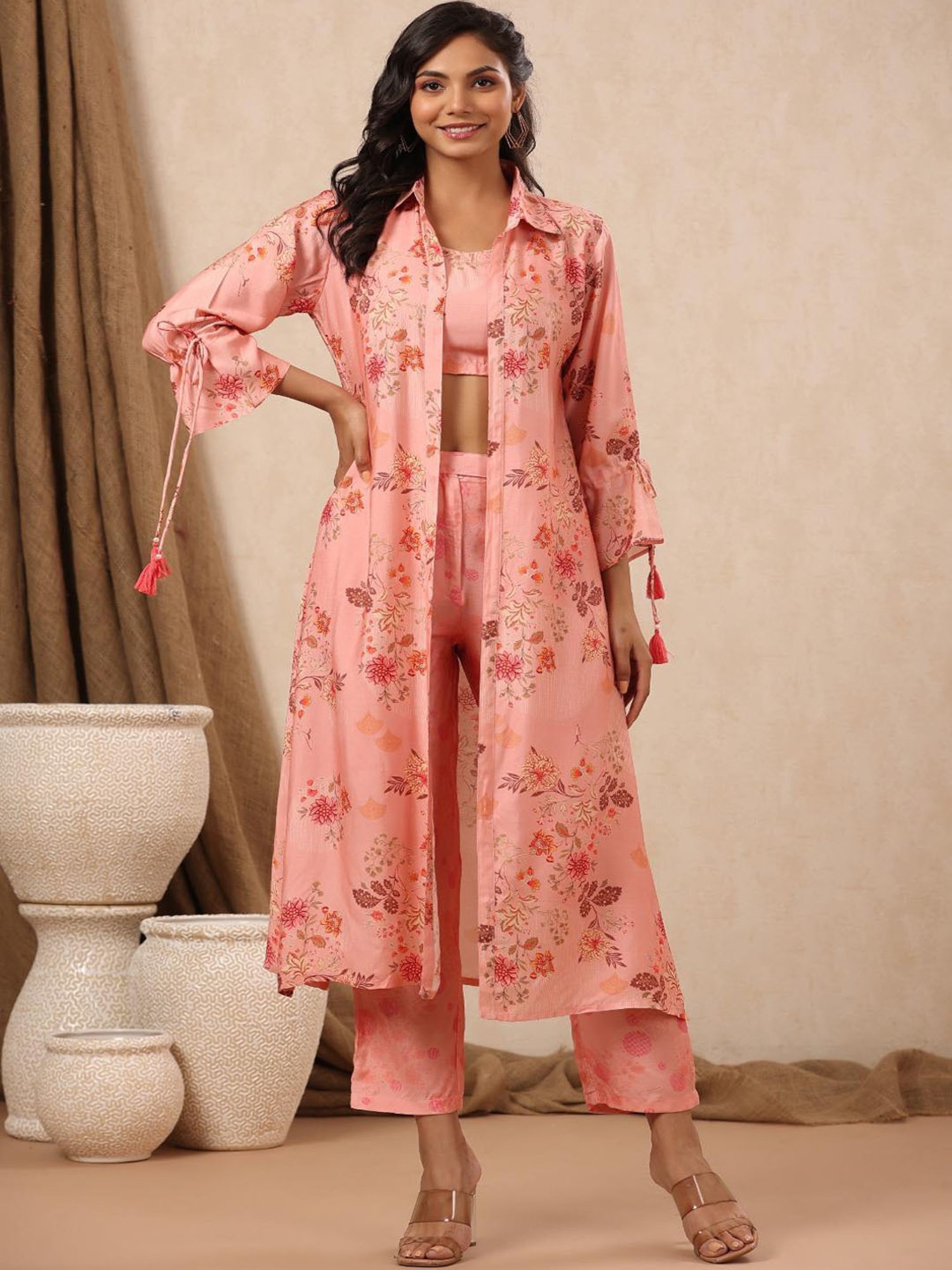 Autumnlane Wera Flamingo Cotton 3 Pc Co-Ord Set