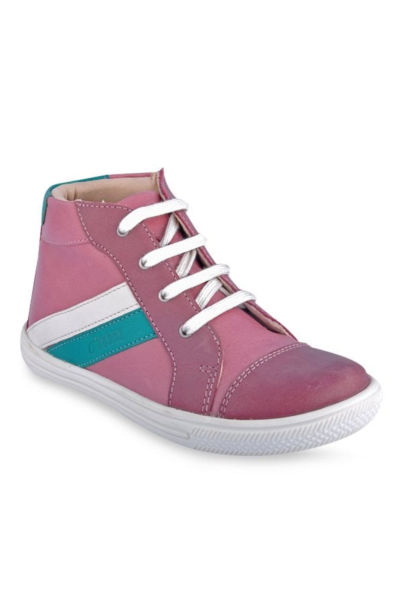 Beanz Kids Fury Mid Cut Pink & Green Sneakers