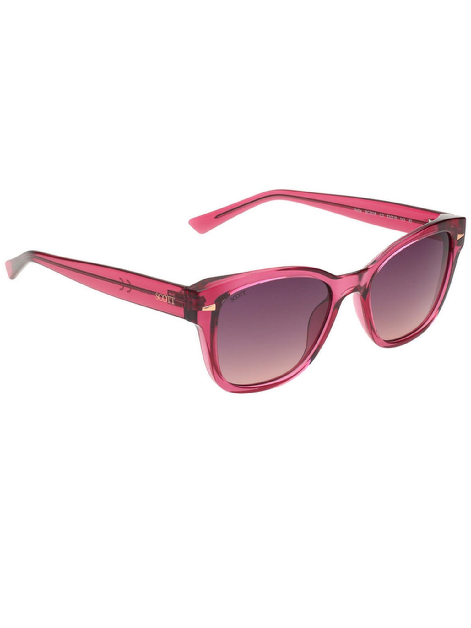 SCOTT Pink Wayfarer UV Protection Unisex Sunglasses