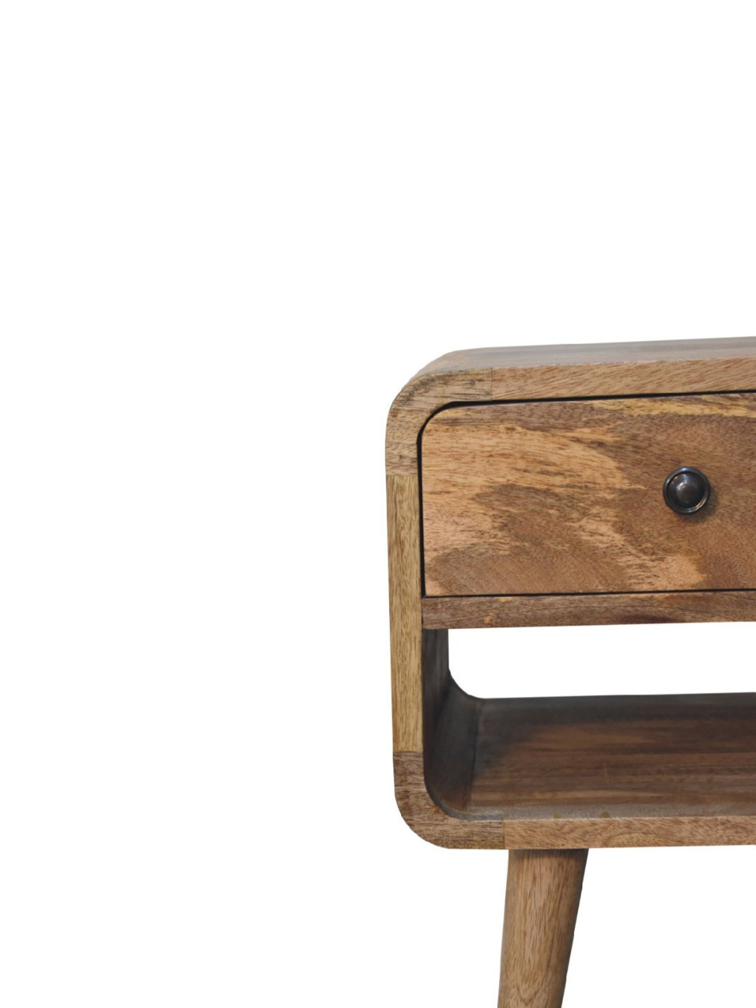 Ikiriya Avina Solid Dark Brown Wood End Table